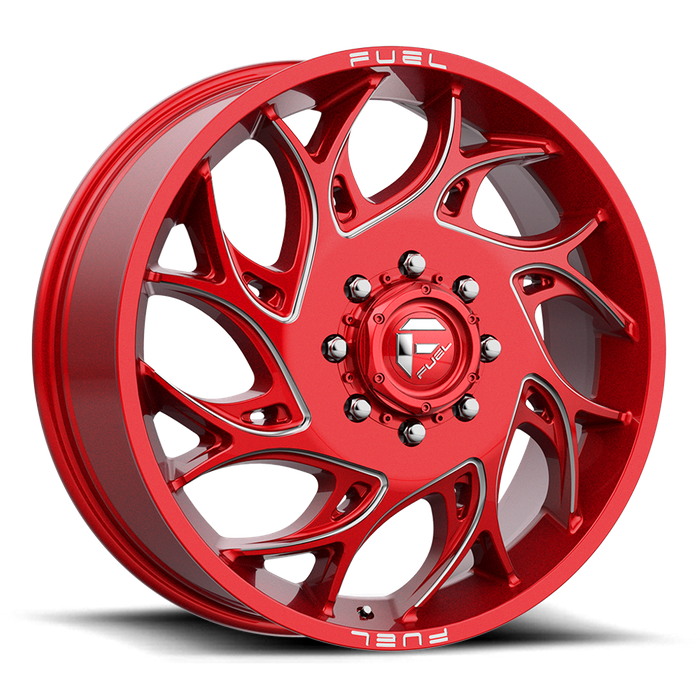 Fuel 1PC D742 RUNNER 20X8.25 105 8X200/8X200 Candy Red Milled