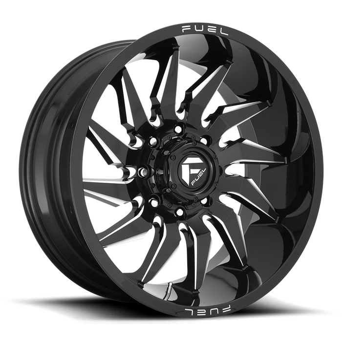 Fuel 1PC D744 SABER 22X12 -44 8X180/8X7.1 Gloss Black Milled