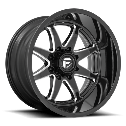 Fuel 1PC D749 HAMMER 20X10 -18 8X170/8X6.7 Gloss Black Milled