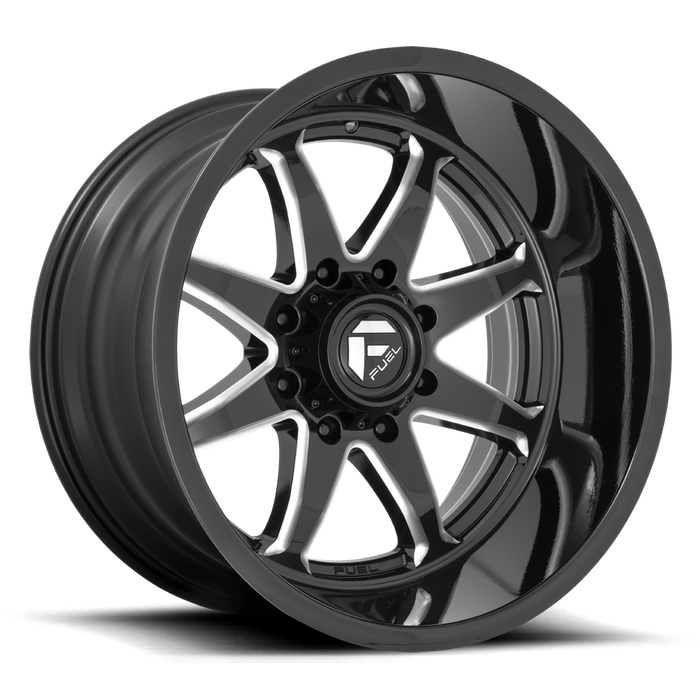 Fuel 1PC D749 HAMMER 20X9 1 8X180/8X7.1 Gloss Black Milled