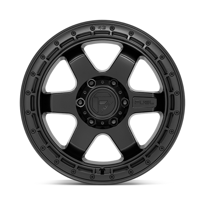 Fuel 1PC D750 BLOCK 18X9 1 5X127/5X5.0 Matte Black With Black Ring