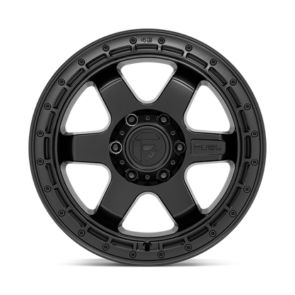 Fuel 1PC D750 BLOCK 18X9 1 5X127/5X5.0 Matte Black With Black Ring