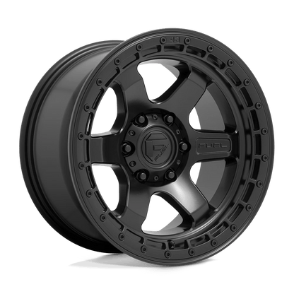 Fuel 1PC D750 BLOCK 18X9 1 5X127/5X5.0 Matte Black With Black Ring