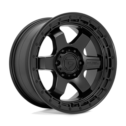 Fuel 1PC D750 BLOCK 18X9 1 5X127/5X5.0 Matte Black With Black Ring