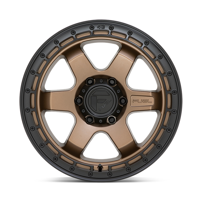 Fuel 1PC D751 BLOCK 18X9 -12 5X127/5X5.0 Matte Bronze With Black Ring