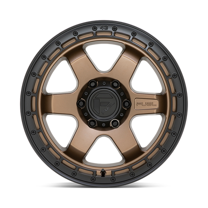 Fuel 1PC D751 BLOCK 18X9 -12 5X127/5X5.0 Matte Bronze With Black Ring
