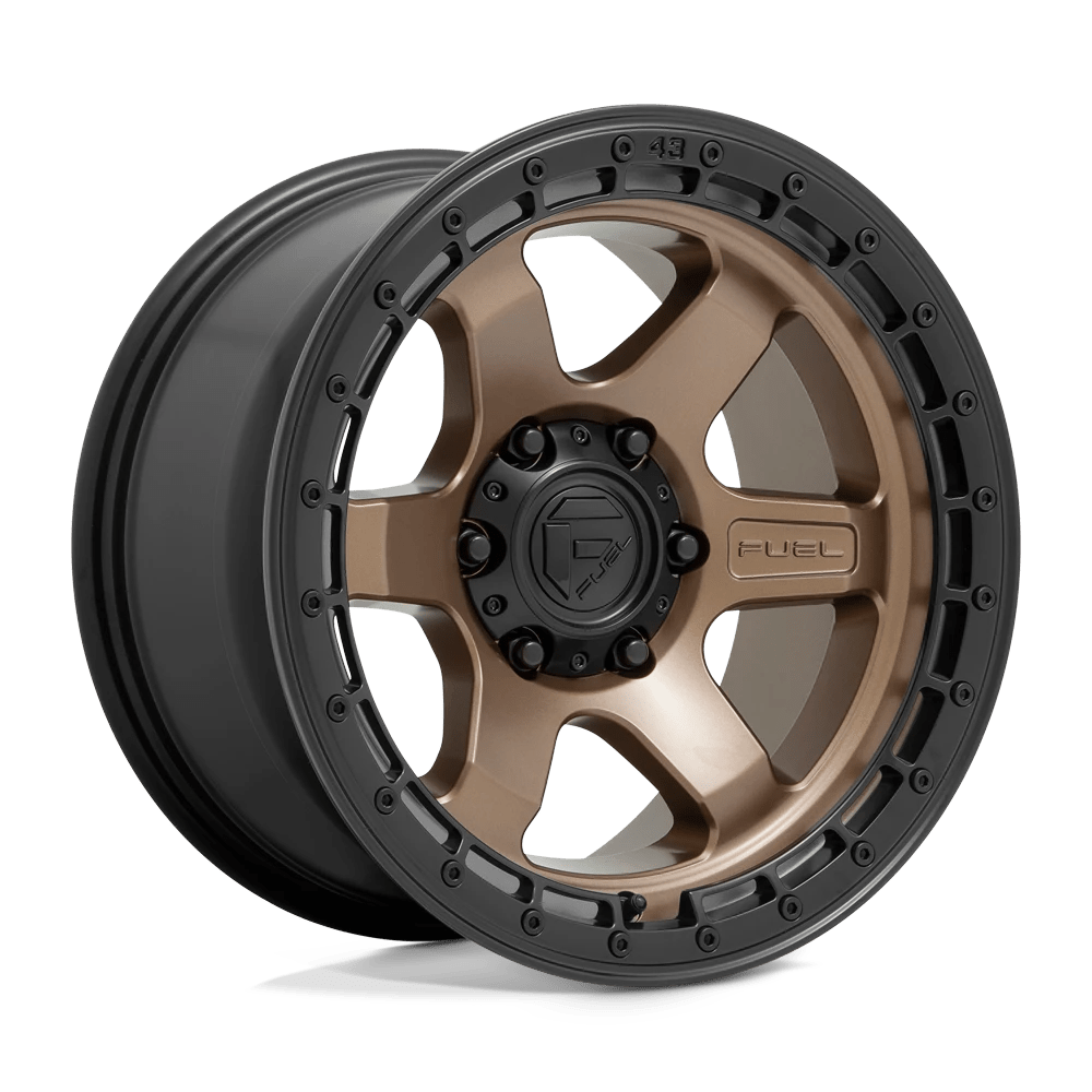 Fuel 1PC D751 BLOCK 18X9 -12 5X127/5X5.0 Matte Bronze With Black Ring