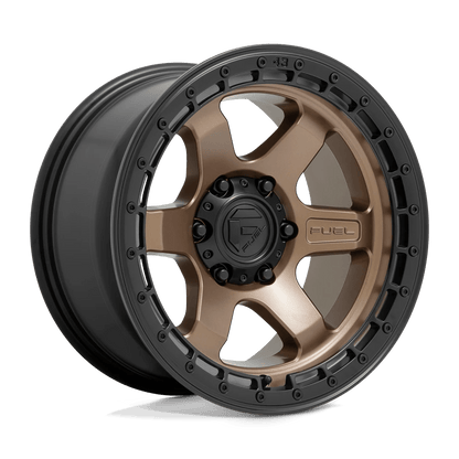 Fuel 1PC D751 BLOCK 18X9 20 6X120/6X120 Matte Bronze With Black Ring