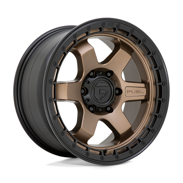 Fuel 1PC D751 BLOCK 18X9 -12 5X127/5X5.0 Matte Bronze With Black Ring