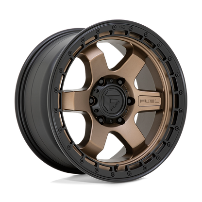 Fuel 1PC D751 BLOCK 18X9 -12 5X127/5X5.0 Matte Bronze With Black Ring