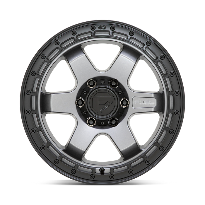 Fuel 1PC D752 BLOCK 18X9 20 6X135/6X5.3 Matte Gunmetal With Black Ring
