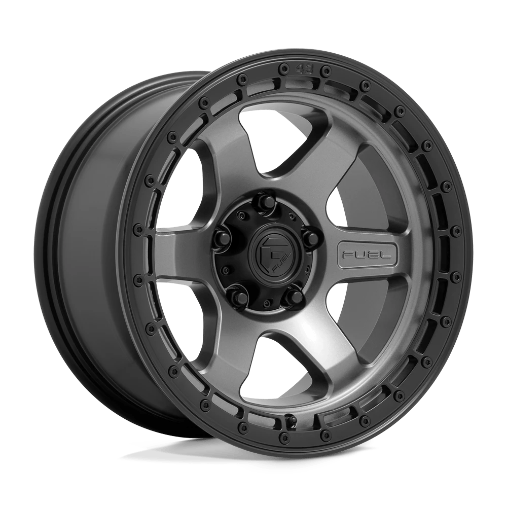 Fuel 1PC D752 BLOCK 18X9 20 6X135/6X5.3 Matte Gunmetal With Black Ring