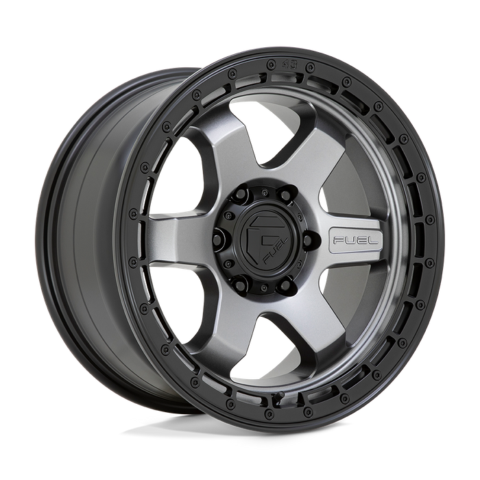 Fuel 1PC D752 BLOCK 18X9 20 6X135/6X5.3 Matte Gunmetal With Black Ring