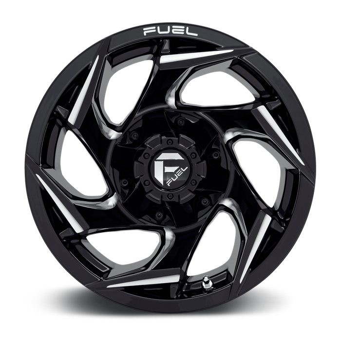 Fuel 1PC D753 REACTION 15X8 -18 5X114.3/5X120.65/5X4.5/4.75 Gloss Black Milled