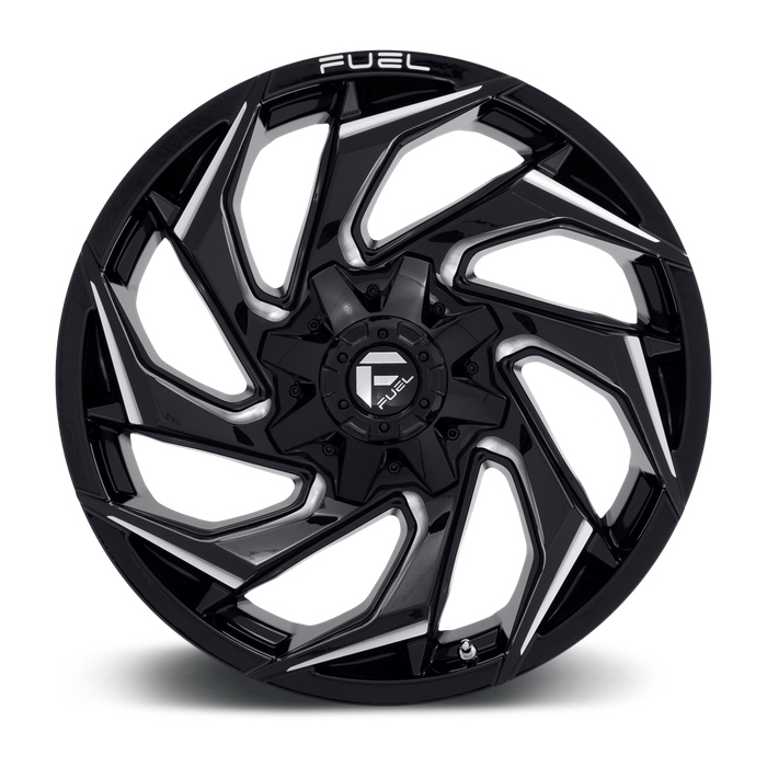 Fuel 1PC D753 REACTION 20X10 -18 8X180/8X7.1 Gloss Black Milled