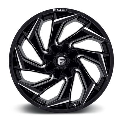 Fuel 1PC D753 REACTION 22X10 -18 8X170/8X6.7 Gloss Black Milled