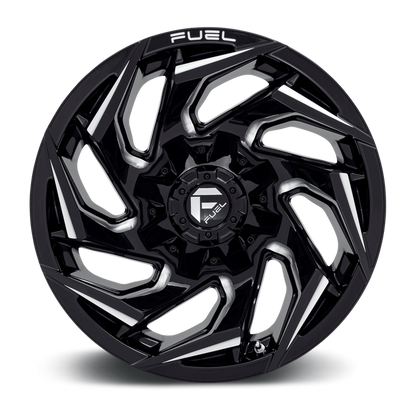 Fuel 1PC D753 REACTION 17X9 1 6X135/6X5.3/6X139.7/6X5.5 Gloss Black Milled