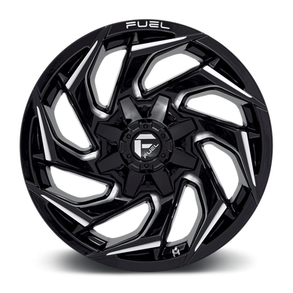 Fuel 1PC D753 REACTION 18X9 1 8X180/8X7.1 Gloss Black Milled