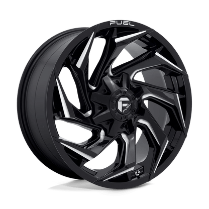 Fuel 1PC D753 REACTION 20X9 20 8X170/8X6.7 Gloss Black Milled