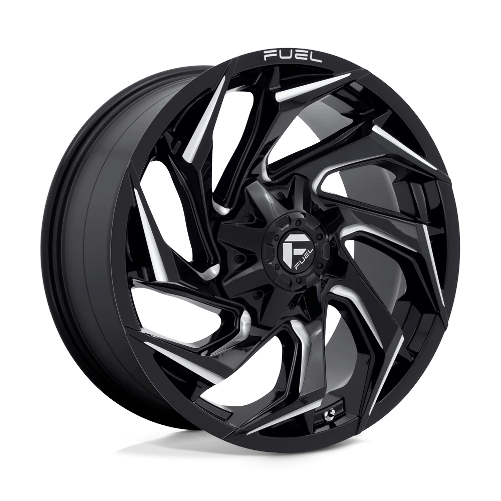 Fuel 1PC D753 REACTION 20X9 20 8X180/8X7.1 Gloss Black Milled