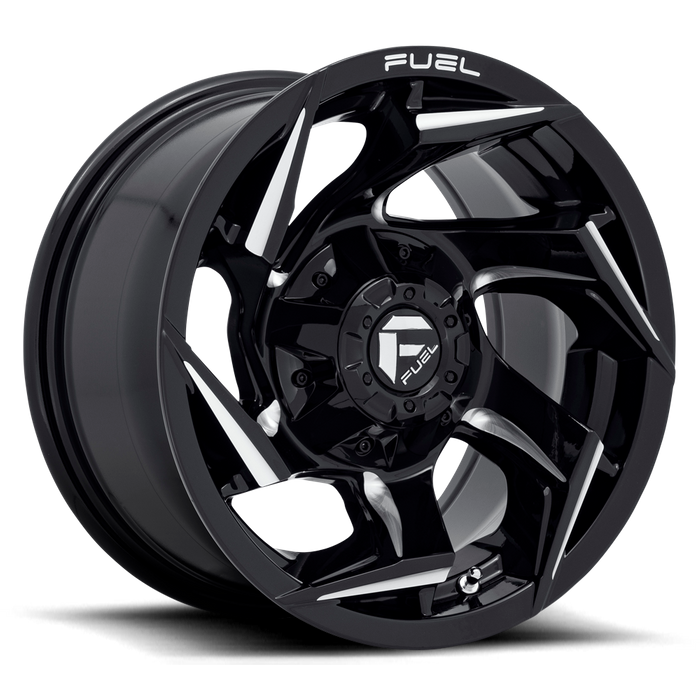 Fuel 1PC D753 REACTION 15X8 -18 5X114.3/5X120.65/5X4.5/4.75 Gloss Black Milled