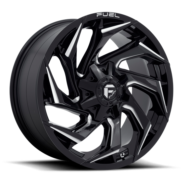 Fuel 1PC D753 REACTION 20X9 1 8X180/8X7.1 Gloss Black Milled