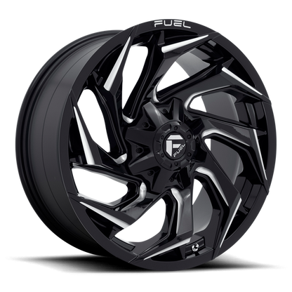 Fuel 1PC D753 REACTION 20X9 20 8X170/8X6.7 Gloss Black Milled