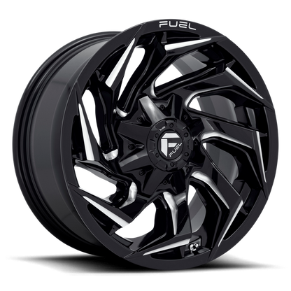 Fuel 1PC D753 REACTION 18X9 1 8X170/8X6.7 Gloss Black Milled