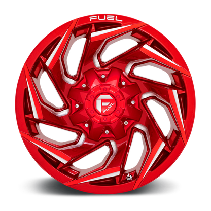 Fuel 1PC D754 REACTION 17X9 1 6X135/6X5.3/6X139.7/6X5.5 Candy Red Milled