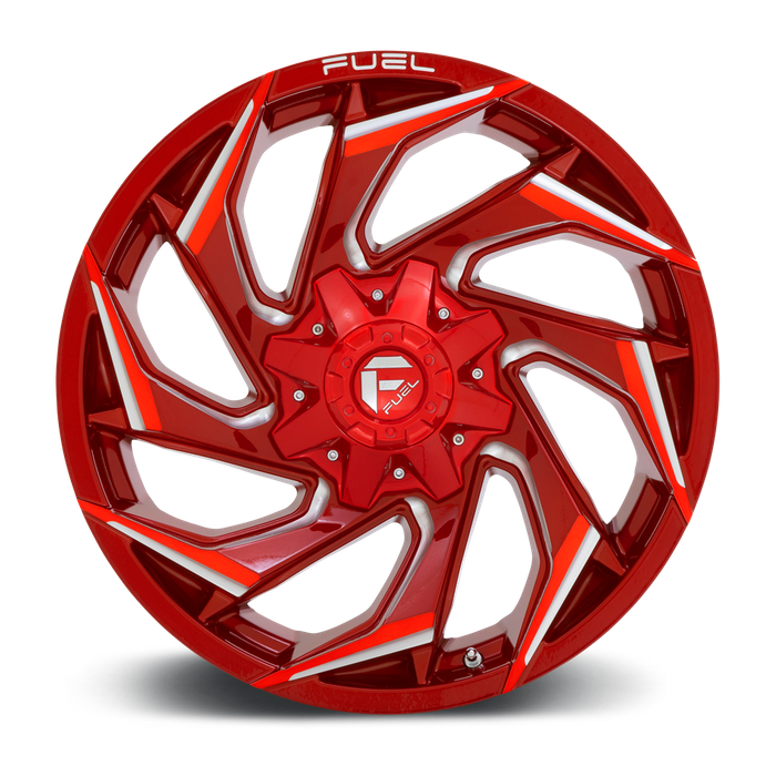 Fuel 1PC D754 REACTION 20X9 20 8X180/8X7.1 Candy Red Milled