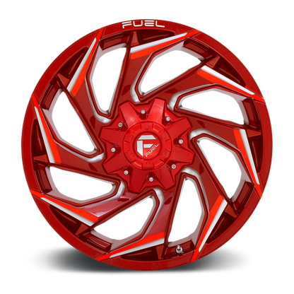 Fuel 1PC D754 REACTION 20X9 1 8X170/8X6.7 Candy Red Milled