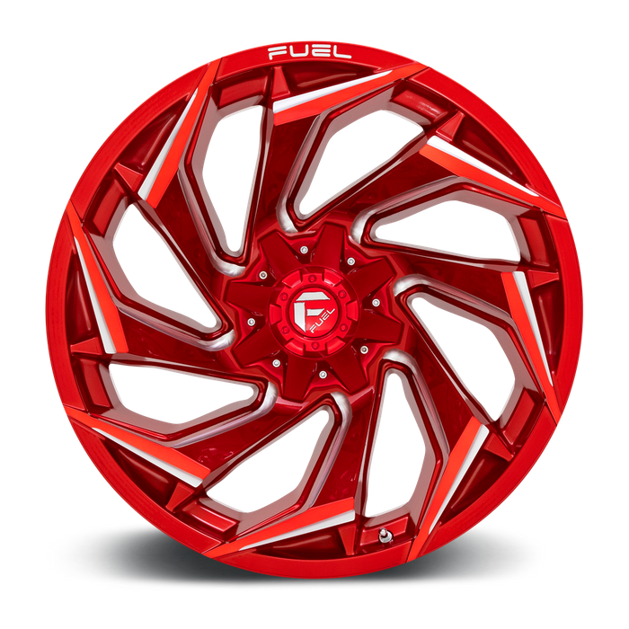 Fuel 1PC D754 REACTION 22X10 -18 8X165.1/8X6.5 Candy Red Milled