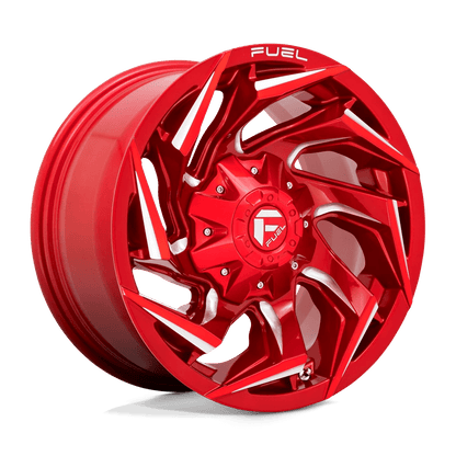 Fuel 1PC D754 REACTION 22X10 -18 8X180/8X7.1 Candy Red Milled