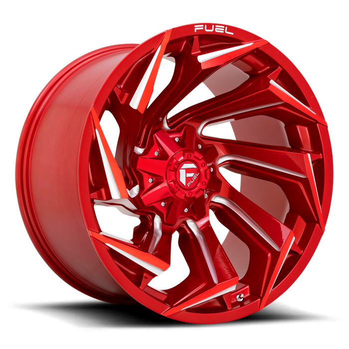 Fuel 1PC D754 REACTION 22X10 -18 8X170/8X6.7 Candy Red Milled