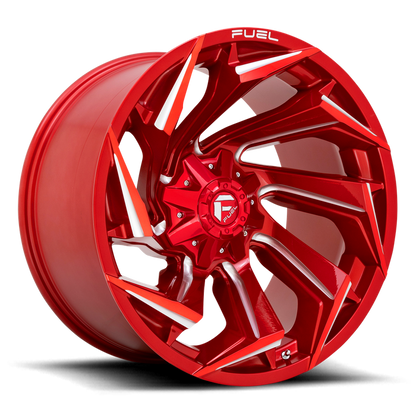 Fuel 1PC D754 REACTION 22X10 -18 8X170/8X6.7 Candy Red Milled