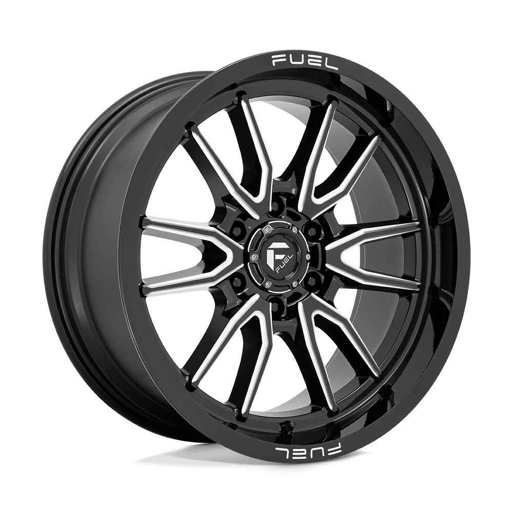 Fuel 1PC D761 CLASH 20X9 1 6X139.7/6X5.5 Gloss Black Milled