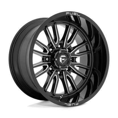 Fuel 1PC D761 CLASH 22X12 -44 8X180/8X7.1 Gloss Black Milled