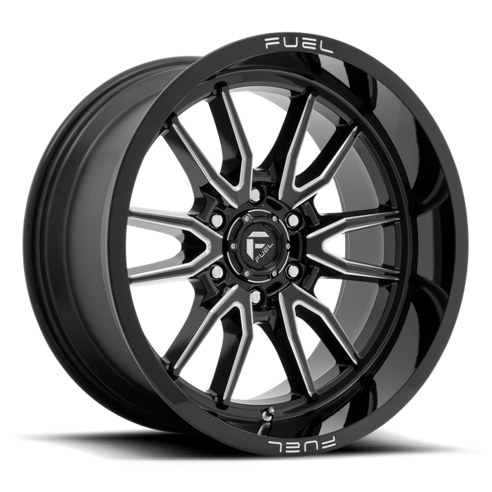 Fuel 1PC D761 CLASH 18X9 1 6X120/6X120 Gloss Black Milled