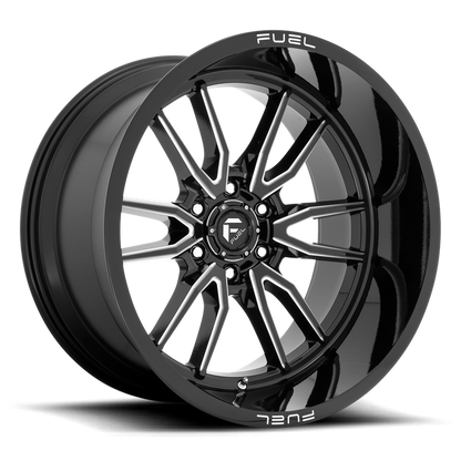 Fuel 1PC D761 CLASH 22X12 -44 6X135/6X5.3 Gloss Black Milled