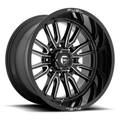 Fuel 1PC D761 CLASH 22X12 -44 8X180/8X7.1 Gloss Black Milled