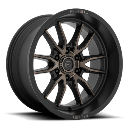 Fuel 1PC D762 CLASH 18X9 1 6X120/6X120 Matte Black Double Dark Tint