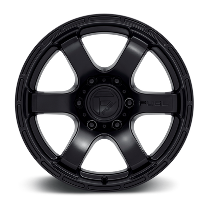 Fuel 1PC D766 RUSH 17X9 1 6X139.7/6X5.5 SATIN BLACK