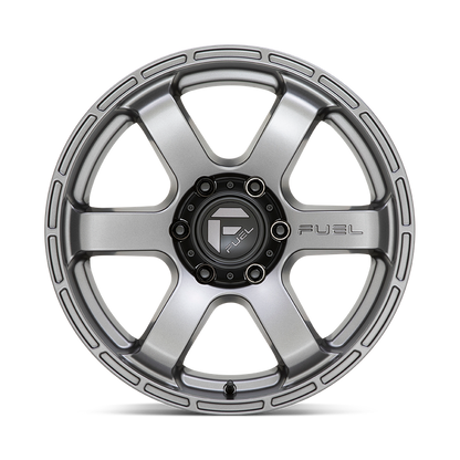 Fuel 1PC D767 RUSH 18X9 20 6X114.3/6X4.5 Matte Gun Metal