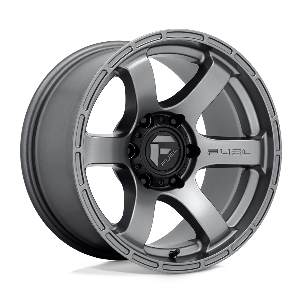 Fuel 1PC D767 RUSH 17X9 -12 6X139.7/6X5.5 Matte Gun Metal