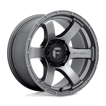 Fuel 1PC D767 RUSH 17X9 -12 6X139.7/6X5.5 Matte Gun Metal