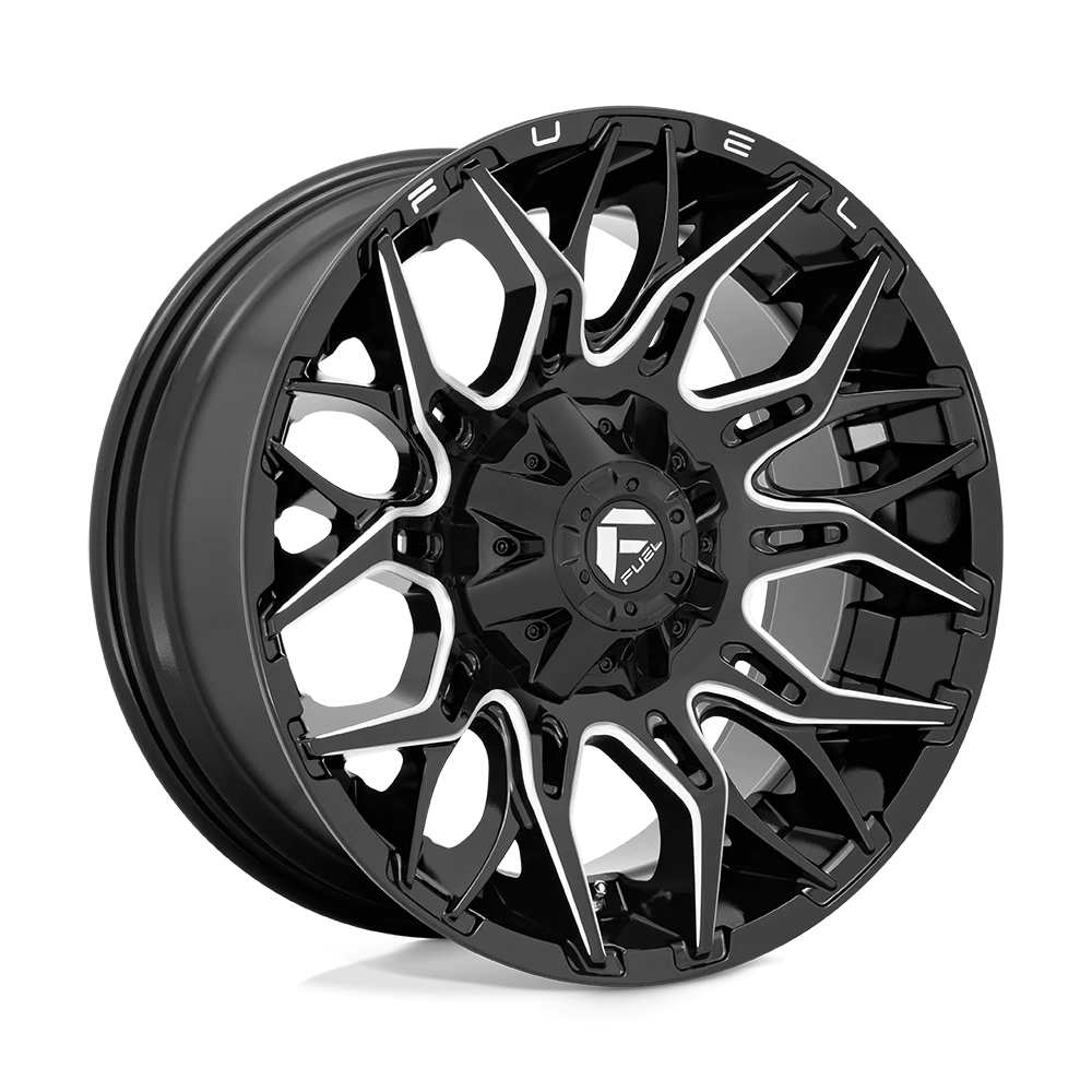 Fuel 1PC D769 TWITCH 20X9 1 8X180/8X7.1 Glossy Black Milled