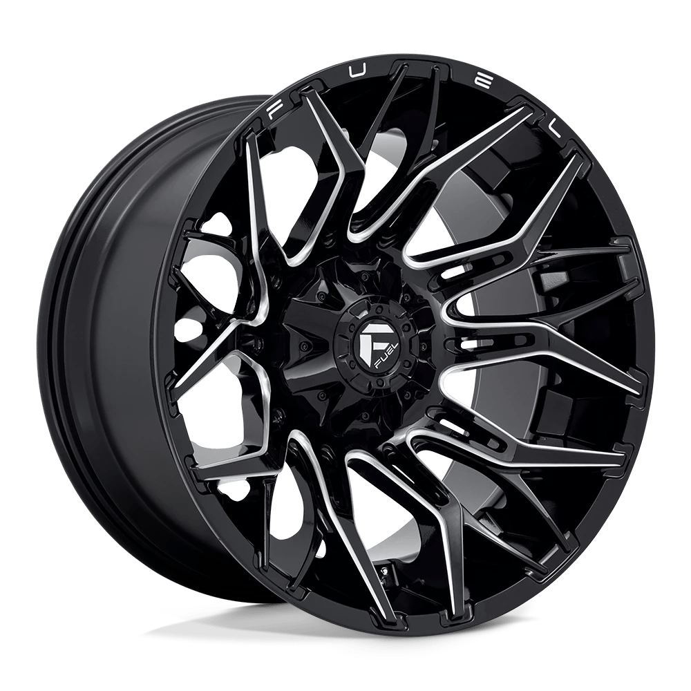 Fuel 1PC D769 TWITCH 22X12 -44 8X180/8X7.1 Glossy Black Milled