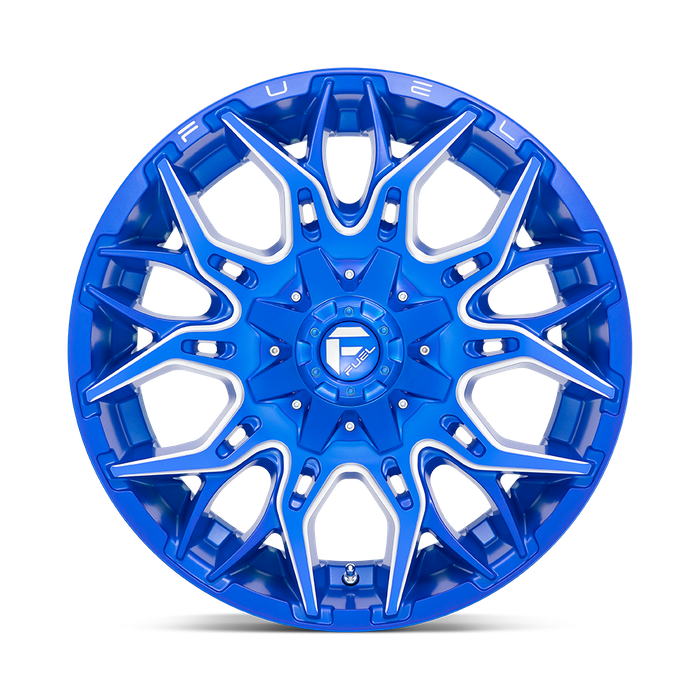 Fuel 1PC D770 TWITCH 20X9 1 8X170/8X6.7 Anodized Blue Milled
