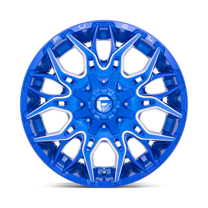Fuel 1PC D770 TWITCH 20X9 1 5X139.7/5X150/5X5.5/150 Anodized Blue Milled