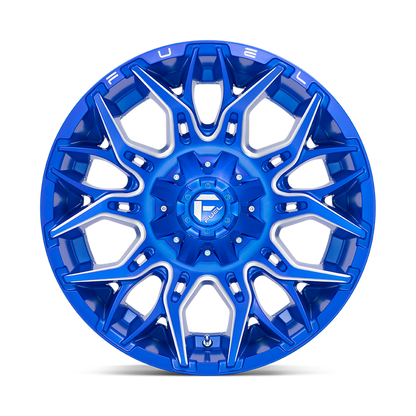 Fuel 1PC D770 TWITCH 22X12 -44 8X165.1/8X6.5 Anodized Blue Milled